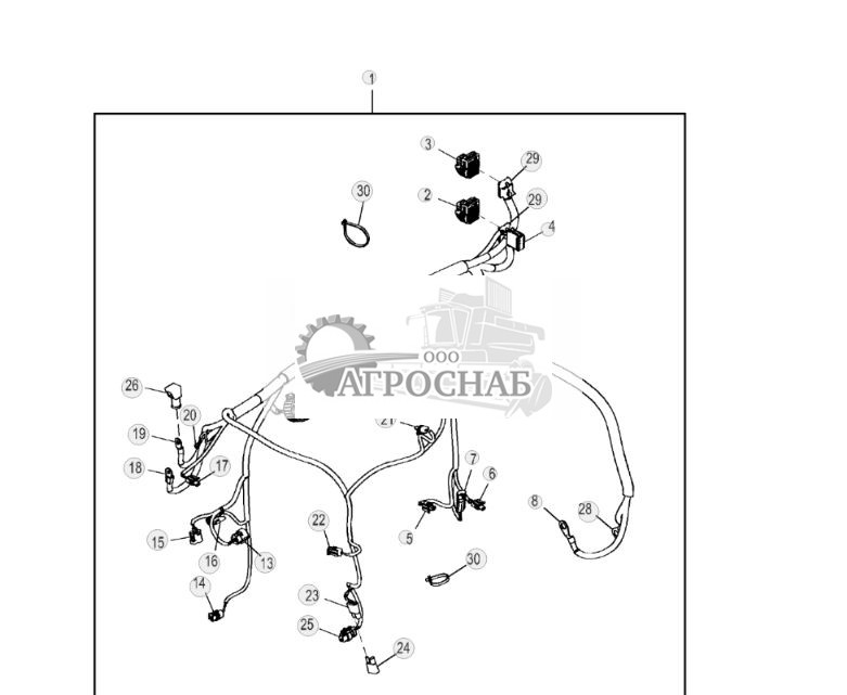 Жгут проводов питания двигателя (6090HDW37–) - ST889311 164.jpg